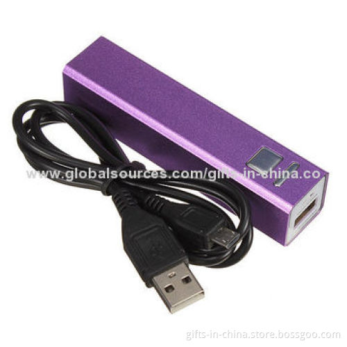 Power Bank for iPhone, CE Mark and 2,600mAh Capacity, 5.0V, 1A